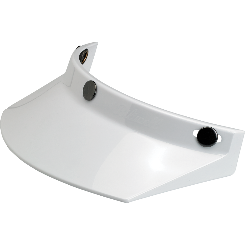BILTWELL VISOR MOTO 3SNAP WHT 2002-562