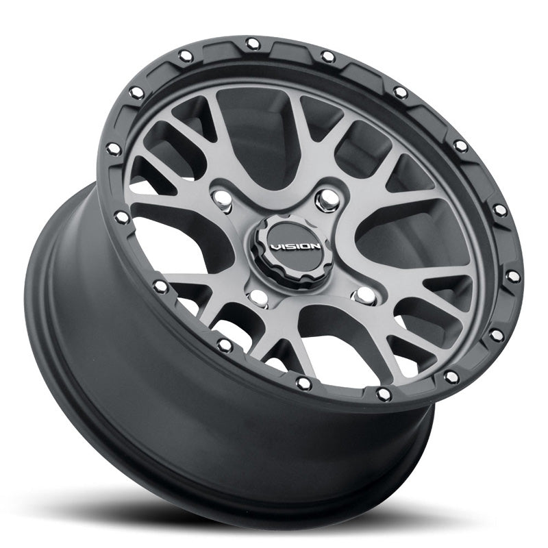 VISION WHEELS XUTV WHEEL ROCKER 15X7 4/156 (4.4+2.6) SATIN GREY 545-157156SGBL44