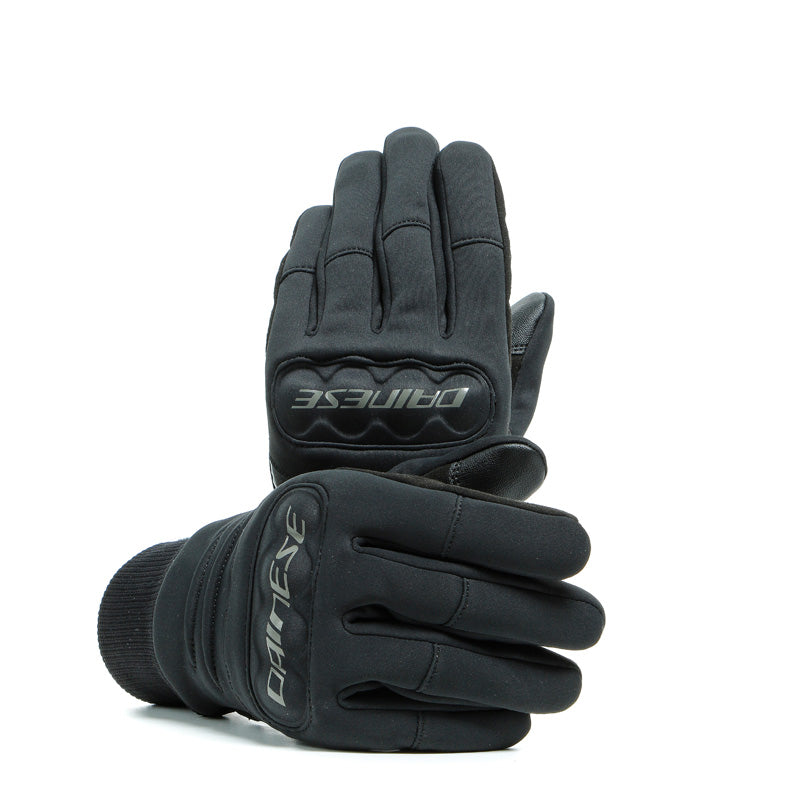 DAINESE COIMBRA UNISEX WINDSTOPPER GLOVES BLACK/BLACK 1815923-631-XXS