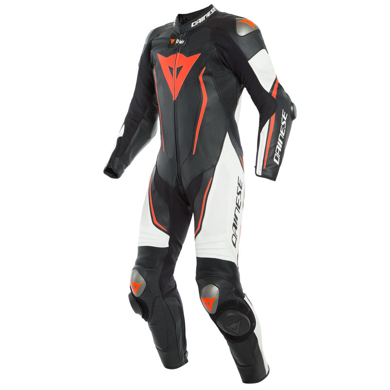 DAINESE MISANO 2 D-AIR PERF. 1PC SUIT BLACK/WHITE/FLUO-RE 1D10028-N32-60