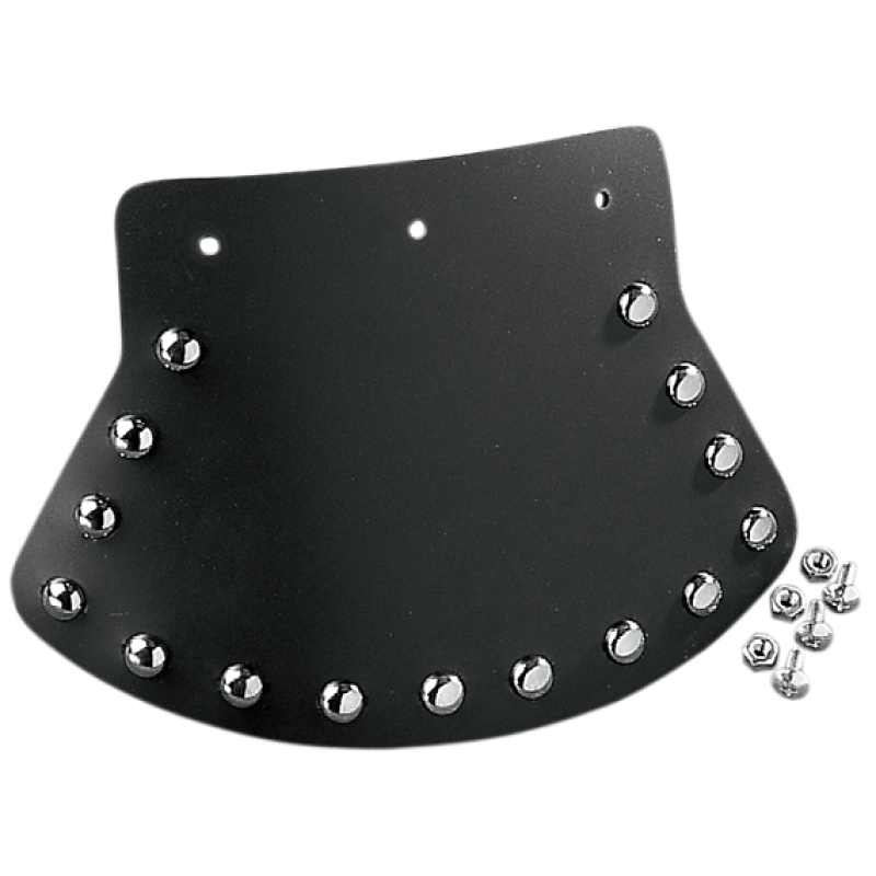 DRAG SPECIALTIES STUDDED MUD FLAP MED. W/ PLAIN CENTER DS-393703