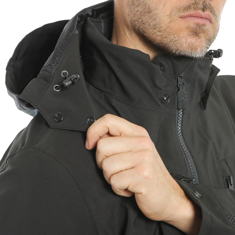 DAINESE MAYFAIR D-DRY JACKET EBONY/BLACK/BLACK 1654621-68C-46