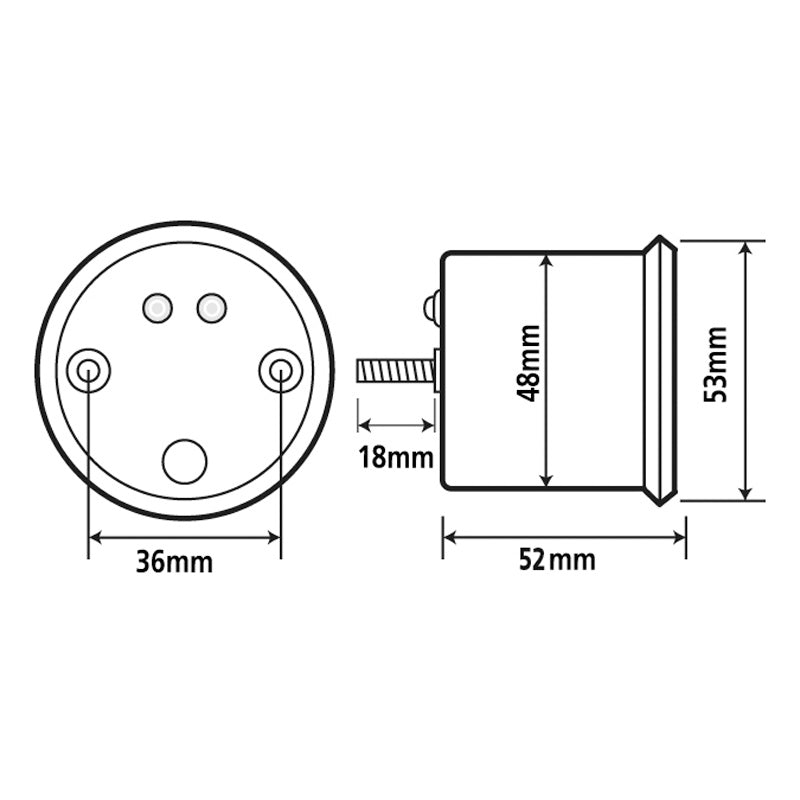 KOSO 0-15000 TACH NOIR GP II STYLE UNIVERSAL BA486W00