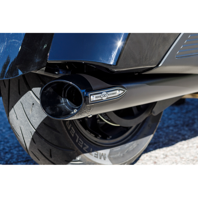 S&S CYCLE MUFFLER SLSH IND. 14+.BLK 550-1075