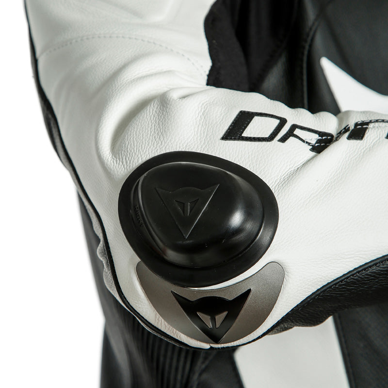 DAINESE LAGUNA SECA 5 1PC TALL LEATHER SUIT PERF. BLK/WHT 1513468-622-98