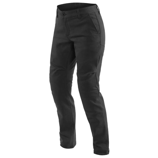 DAINESE CHINOS LADY TEX PANTS - BLACK (32) 2755145-001-32