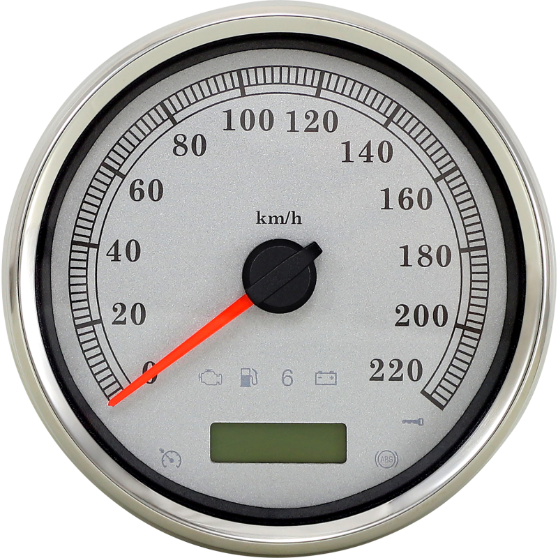 DRAG SPECIALTIES SPEEDOMETER SLVR KPH 5" 83105S