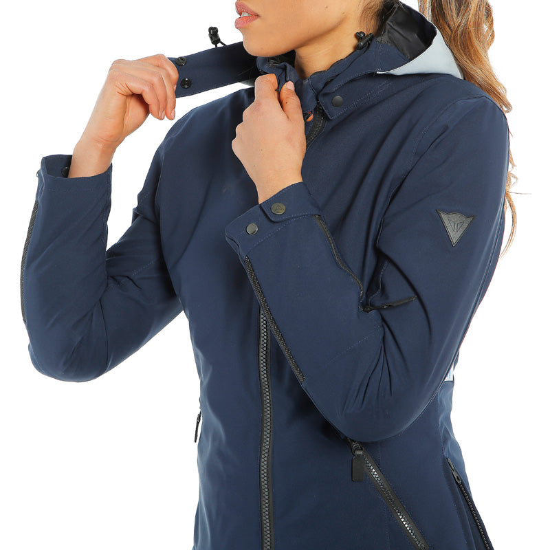 DAINESE MAYFAIR LADY D-DRY JKT GLAC-GRAY/BLK-IRIS/BLK-IRI 2654621-91D-48