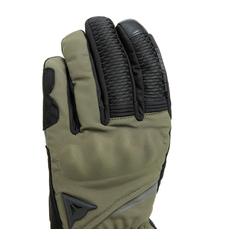 DAINESE TRENTO D-DRY GLOVES - BLACK/GRAPE-LEAF (S) 18100011-52F-S