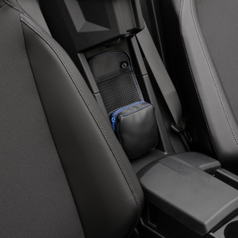 SHOW CHROME REAR CONSOLE ORGANIZER BL ZIPPER & STITCH H44-3ZBLUE