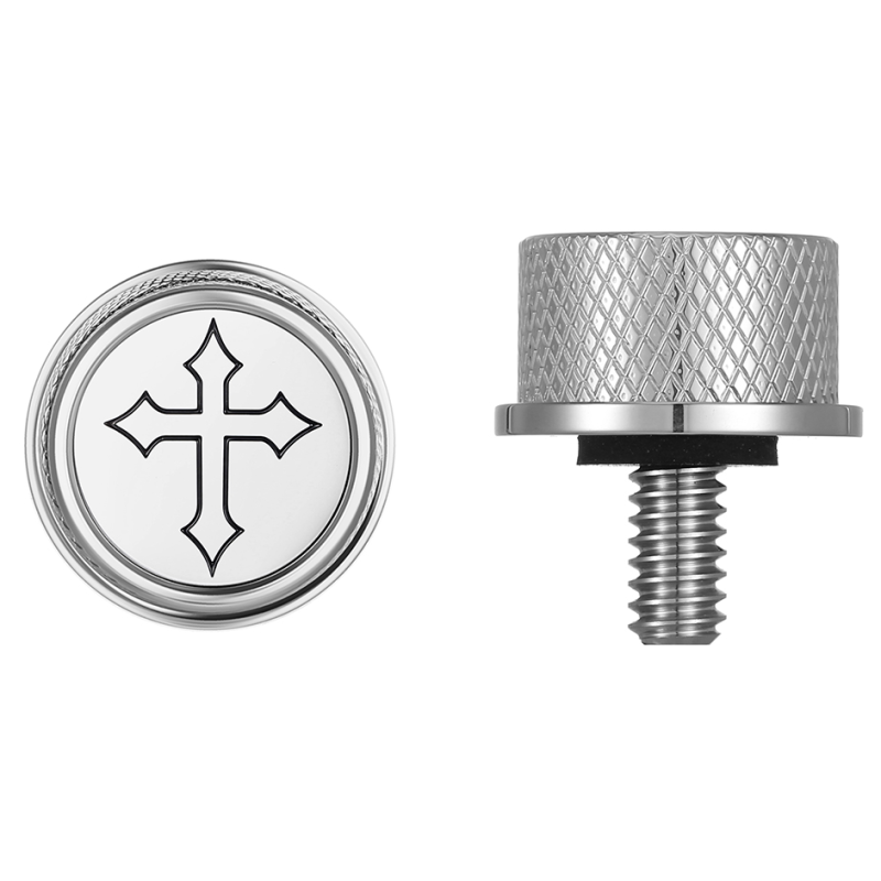 FIGURATI DESIGNS SEAT SCREW SILVER WITH 3M CROSS INSERT FD41-SEAT_SCREW-SS