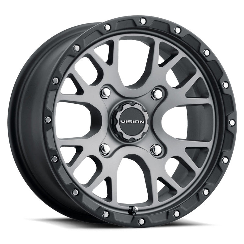 VISION WHEELS XUTV WHEEL ROCKER 14X7 4/156 (5.4+1.6) SATIN GREY 545A147156SGBL54