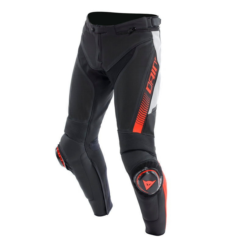DAINESE SUPER SPEED PERF LTHR PANTS - BLK/WHT/RED (58) 15500007-N32-58