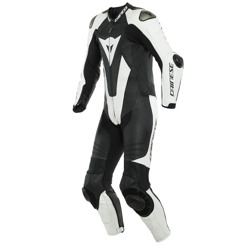 DAINESE LAGUNA SECA 5 1PC TALL LEATHER SUIT PERF. BLK/WHT 1513468-622-98
