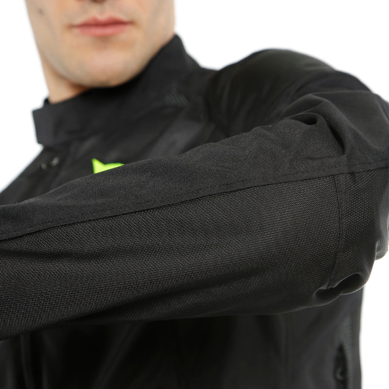 DAINESE SAURIS 2 D-DRY JACKET BLACK/BLACK/FLUO-YELLOW 1654624-N49-56
