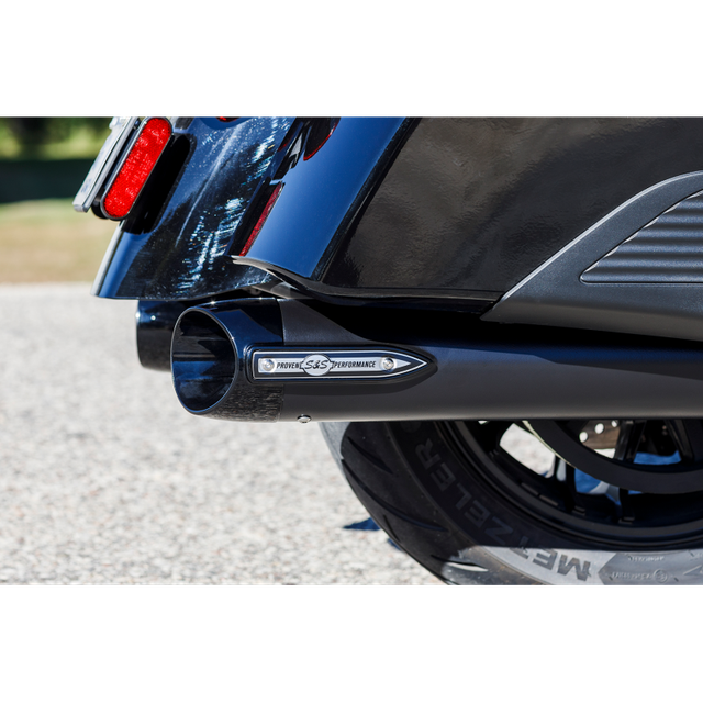 S&S CYCLE MUFFLER SLSH IND. 14+.BLK 550-1075