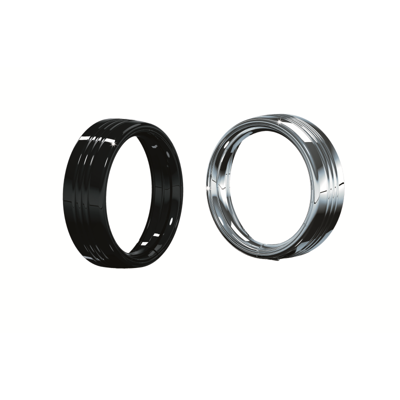 KURYAKYN 83-13 FLHT GL BLK HEADLAMP TRIM RING, 7" PN 7276 KUR7276