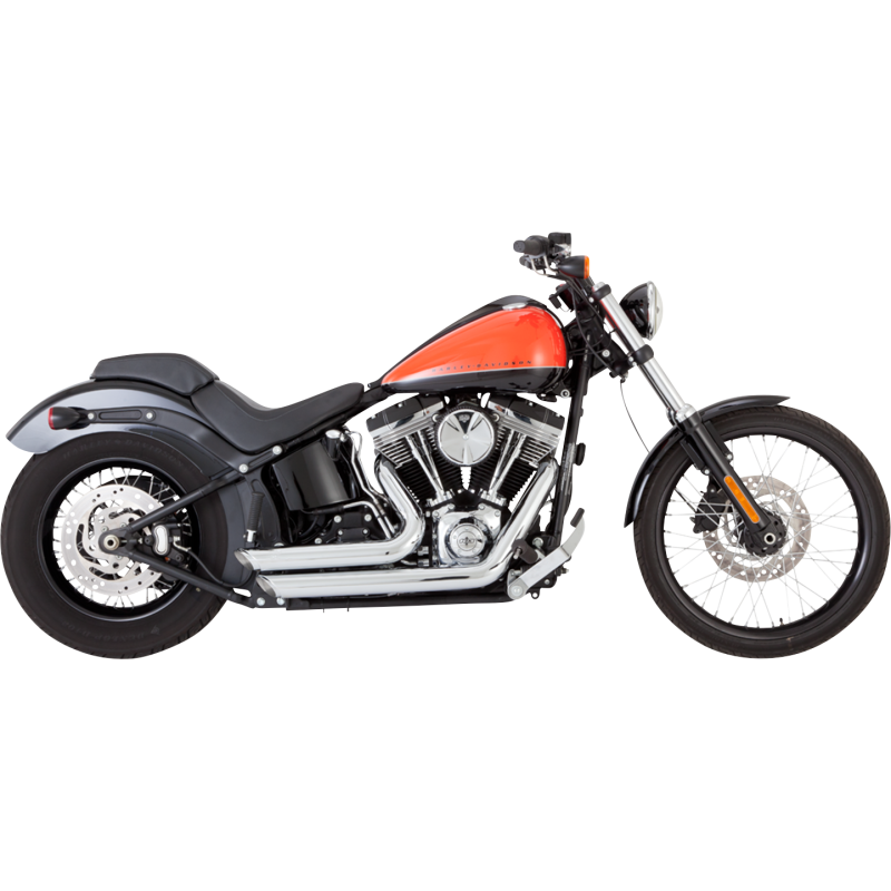 VANCE & HINES 12-17 SFTL EXHAUST CHR SS STAG 17325