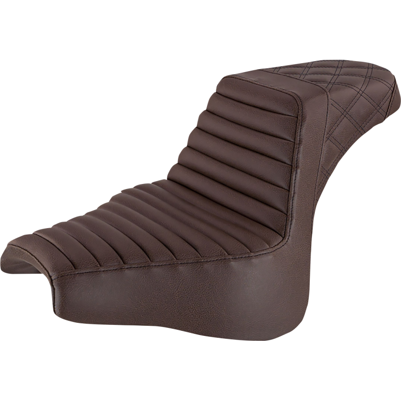 SADDLEMEN SEAT STEPUP TR & LS BRWN 818-28-176BR