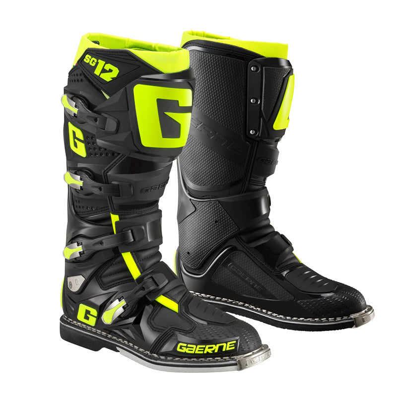GAERNE SG-12 MX BOOTS - FLUO YELLOW/BLACK (46) 2174-089-46