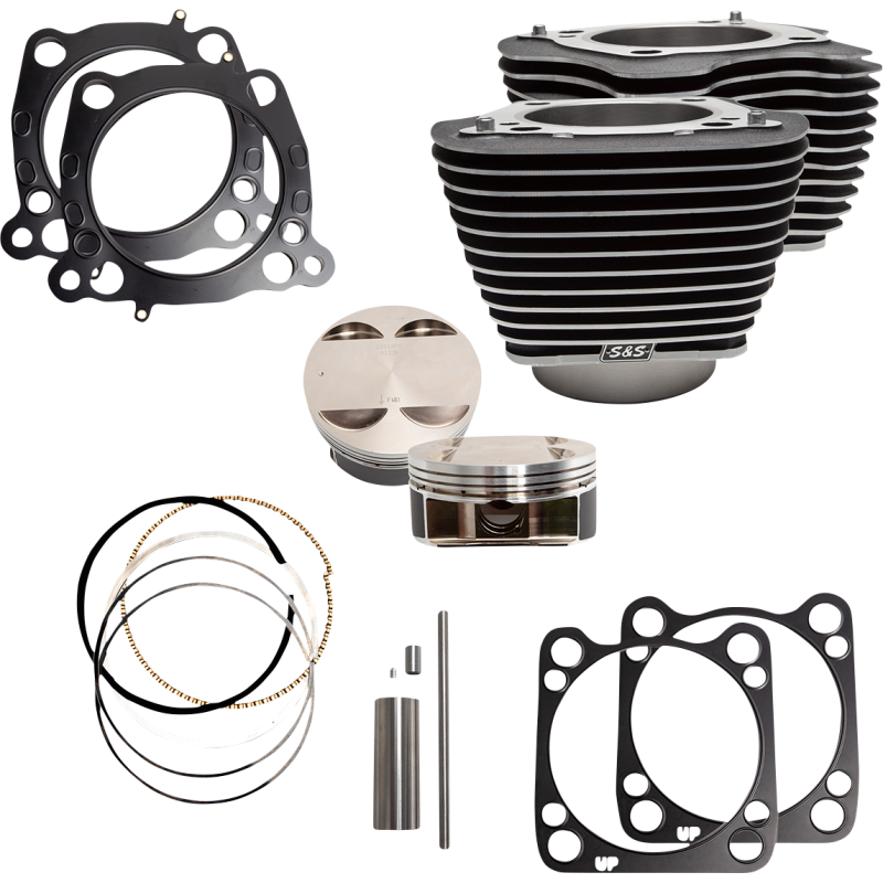 S&S CYCLE CYL,KT,4.25BORE,STK BOLT PATT,4.8,4.5"STRK,W/WBLK 17-19 M8 910-0684