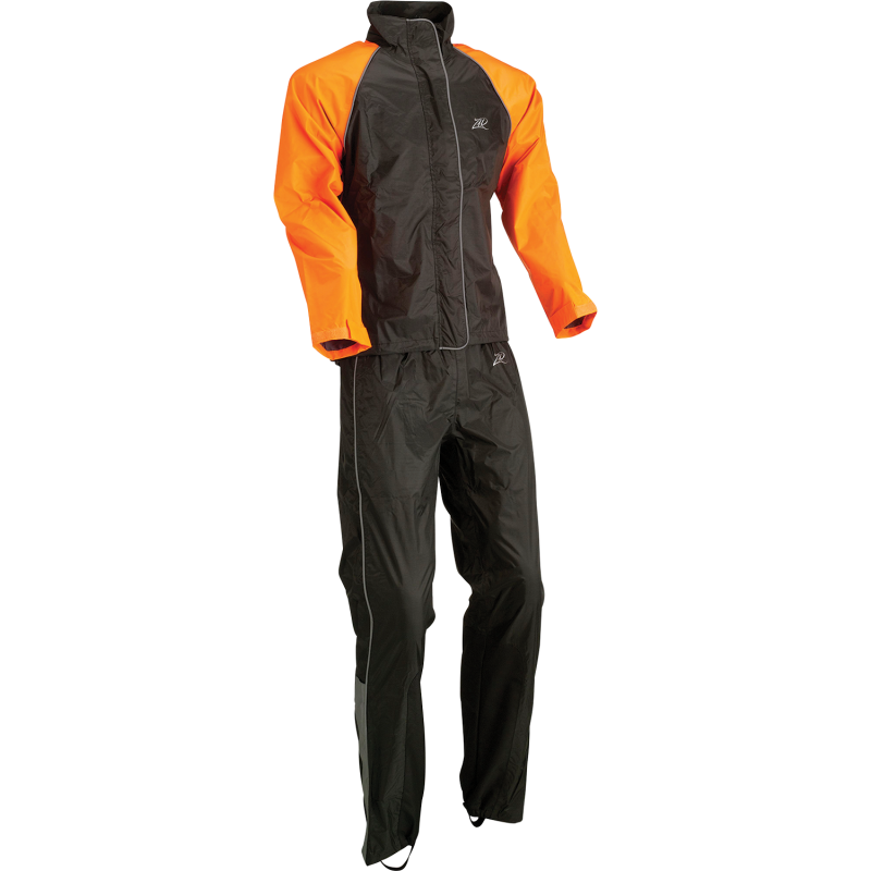 Z1R RAINSUIT WOM BK/OR L 2853-0036