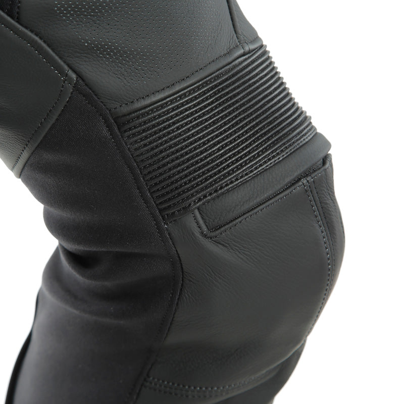 DAINESE PONY 3 PERF. LEATHER PANTS BLACK-MATT 1553712-076-60