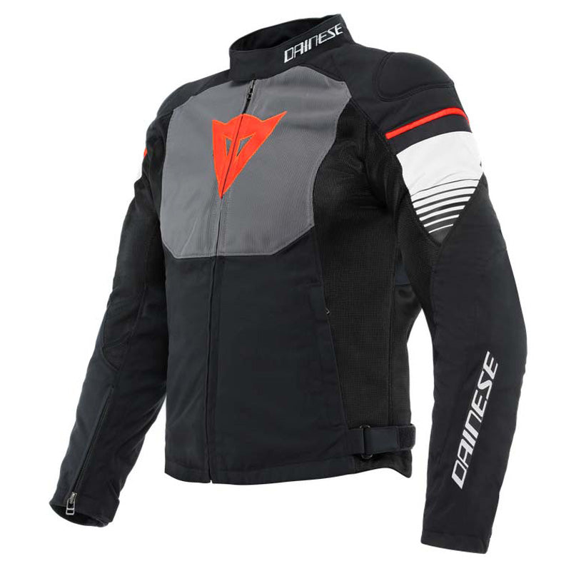 DAINESE AIR FAST TEX JACKET - BLACK/GREY/WHITE (46) 1735258-E81-46
