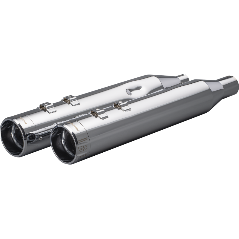 KHROME WERKS 4-1/2" HP-PLUS SLIP-ON MUFFLERS - CHROME KLASSIC TIP 202975