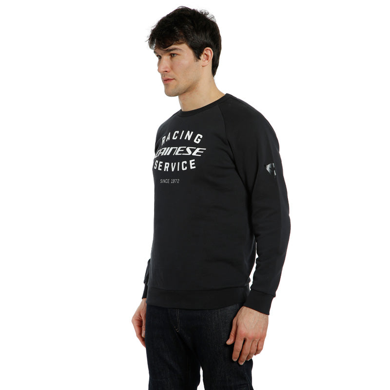 DAINESE PADDOCK SWEATSHIRT BLACK/WHITE 1896804-622-XL