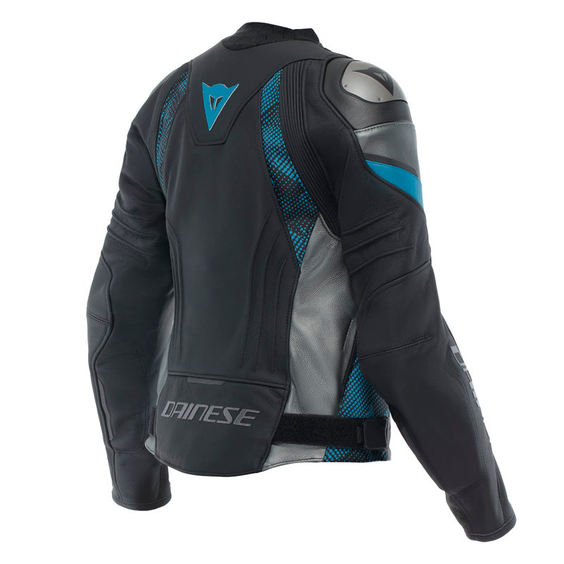 DAINESE AVRO 5 LEATHER JKT WMN - BLK/TEAL/ANT (48) 15300002-36L-48