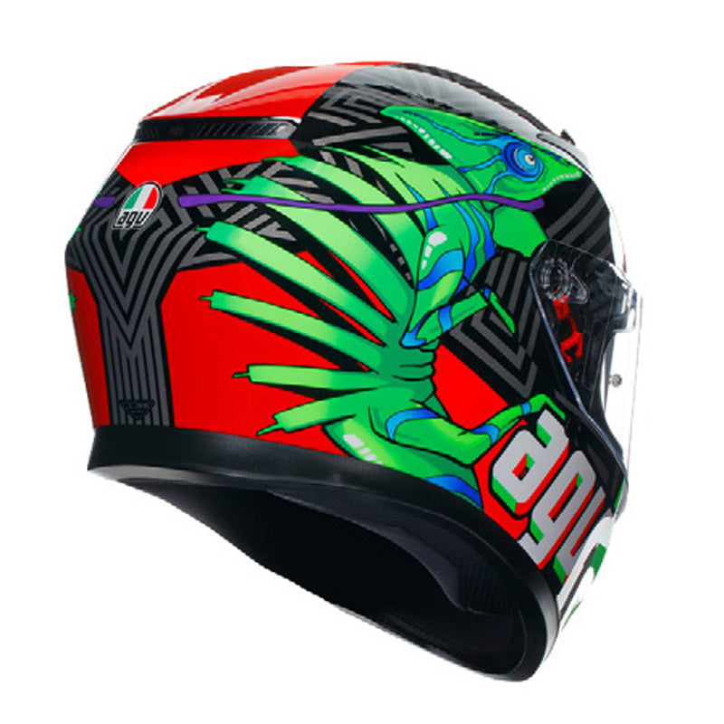AGV K3 KAMALEON BLACK/RED/GREEN S 2118381001013S