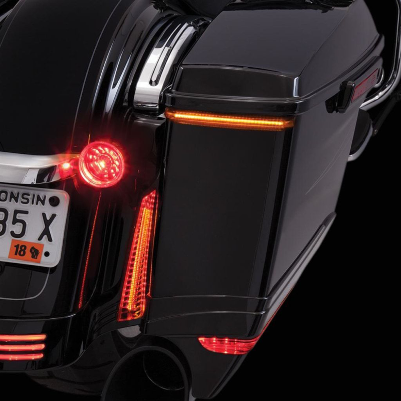 CIRO LLC BAG BLADES '14-UP RED LEDS, LIGHT SMOKE LENSES 40042