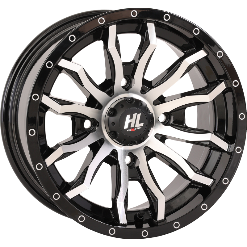 HIGHLIFTER HL21 ALLOY 14X7 4/137 4+3 (+10MM)  GLOSS BLACK MACHINED W1 14HL21-1137