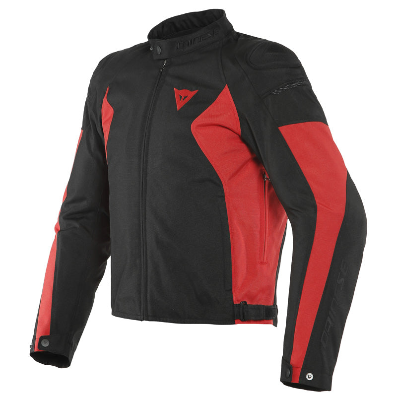 DAINESE MISTICA TEX JACKET BLACK/LAVA-RED 1735250-B78-58