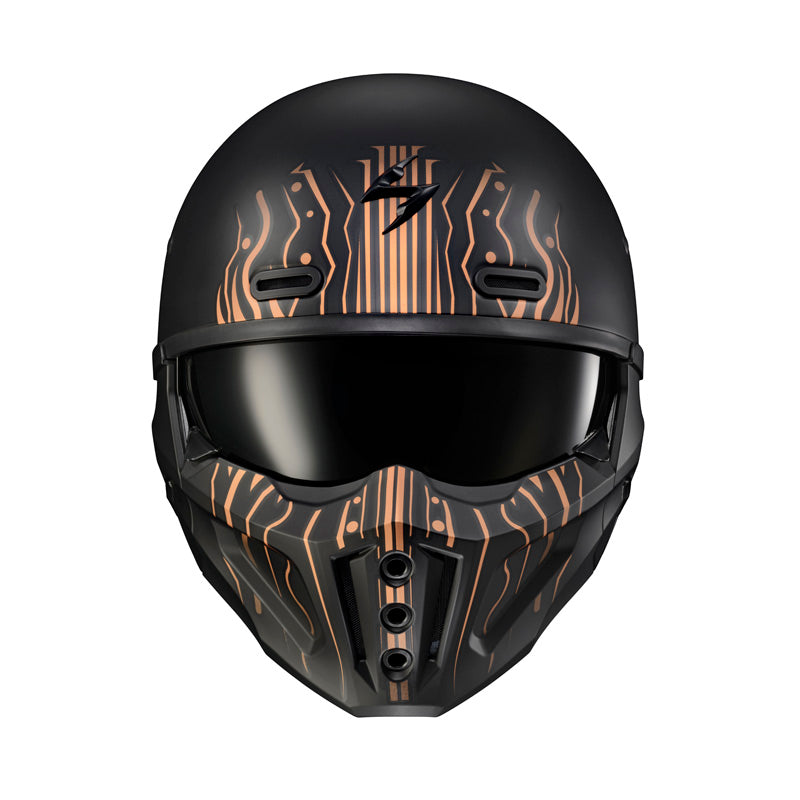 SCORPION COVERT-X TRIBE MATTE BLACK/COPPER SM COX-1313