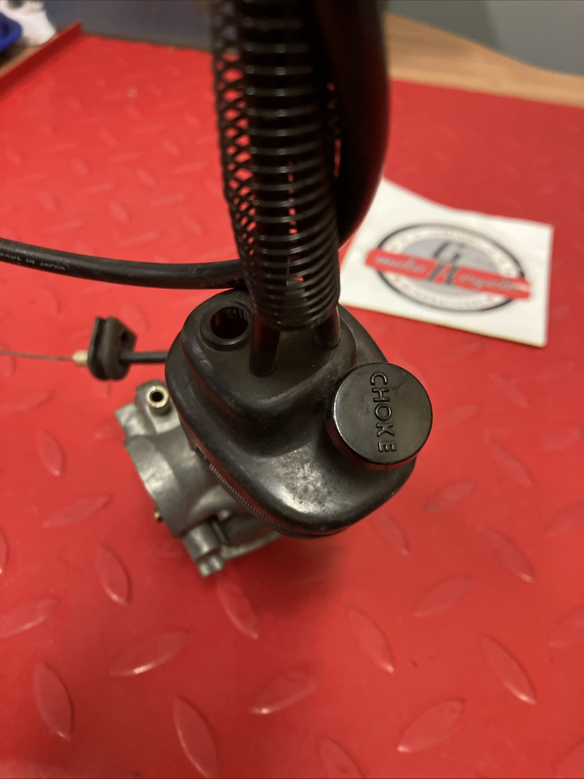 Kawasaki KE100 70's Carburetor carb throttle cable A8