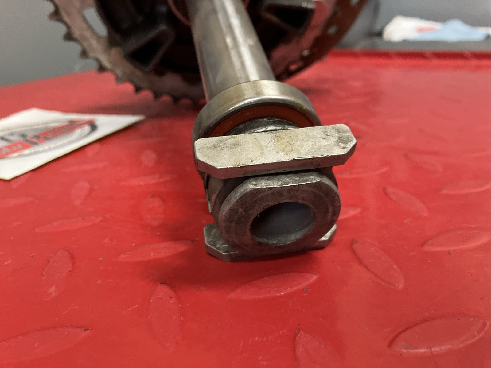 Honda CBR600RR 2007 Rear wheel axle bolt sprocket flange brake disk spacer A9